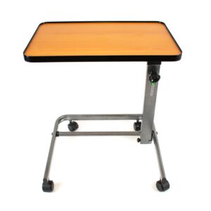 Comfort Easy Action Foldable Overbed Table Laying Flat