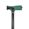PE Care Soft Grip Walking Stick Cane with a Green Grip