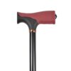 PE Care Soft Grip Walking Stick Cane with a Red Grip