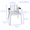 Freedom Oval Tube HD Shower Chair - 200kg Features