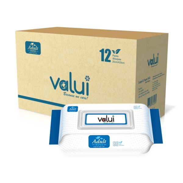 Valui Extra Large Adult Wipes
