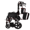 Redgum Deluxe Folding Transit Wheelchair - Sides Open