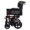 Redgum Deluxe Folding Transit Wheelchair - Folded Side