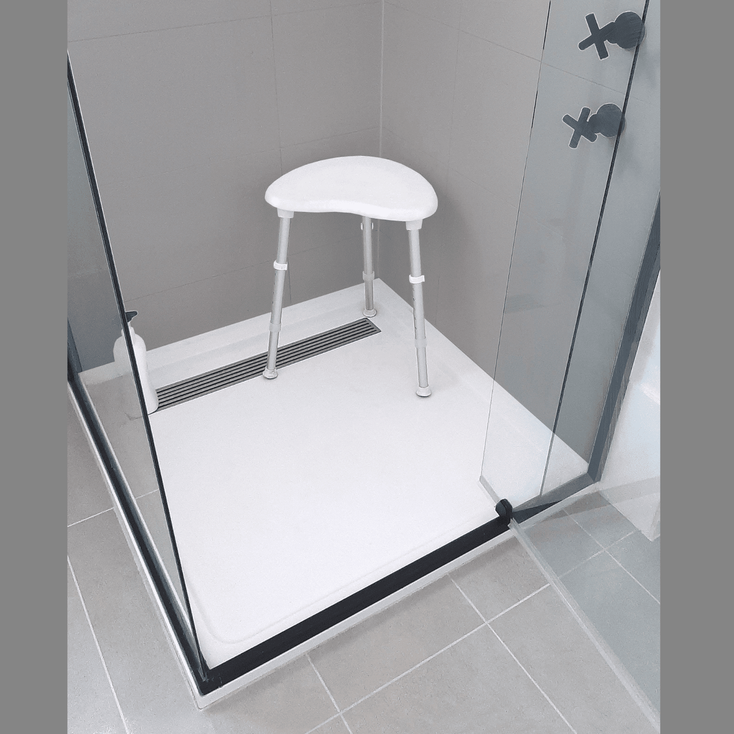 Redgum Space Saver Shower Stool
