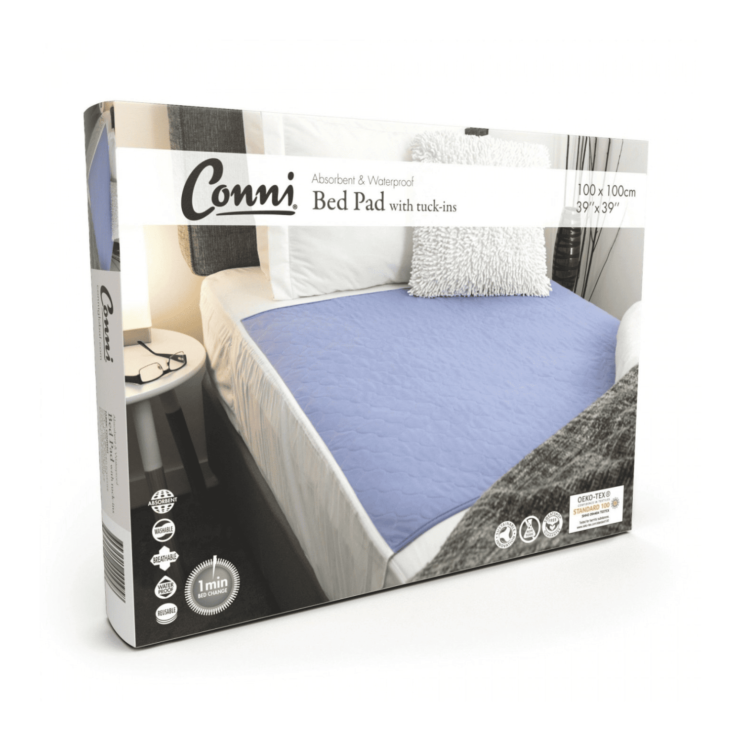 Conni Bed Pad with Tuck-ins_Mauve+