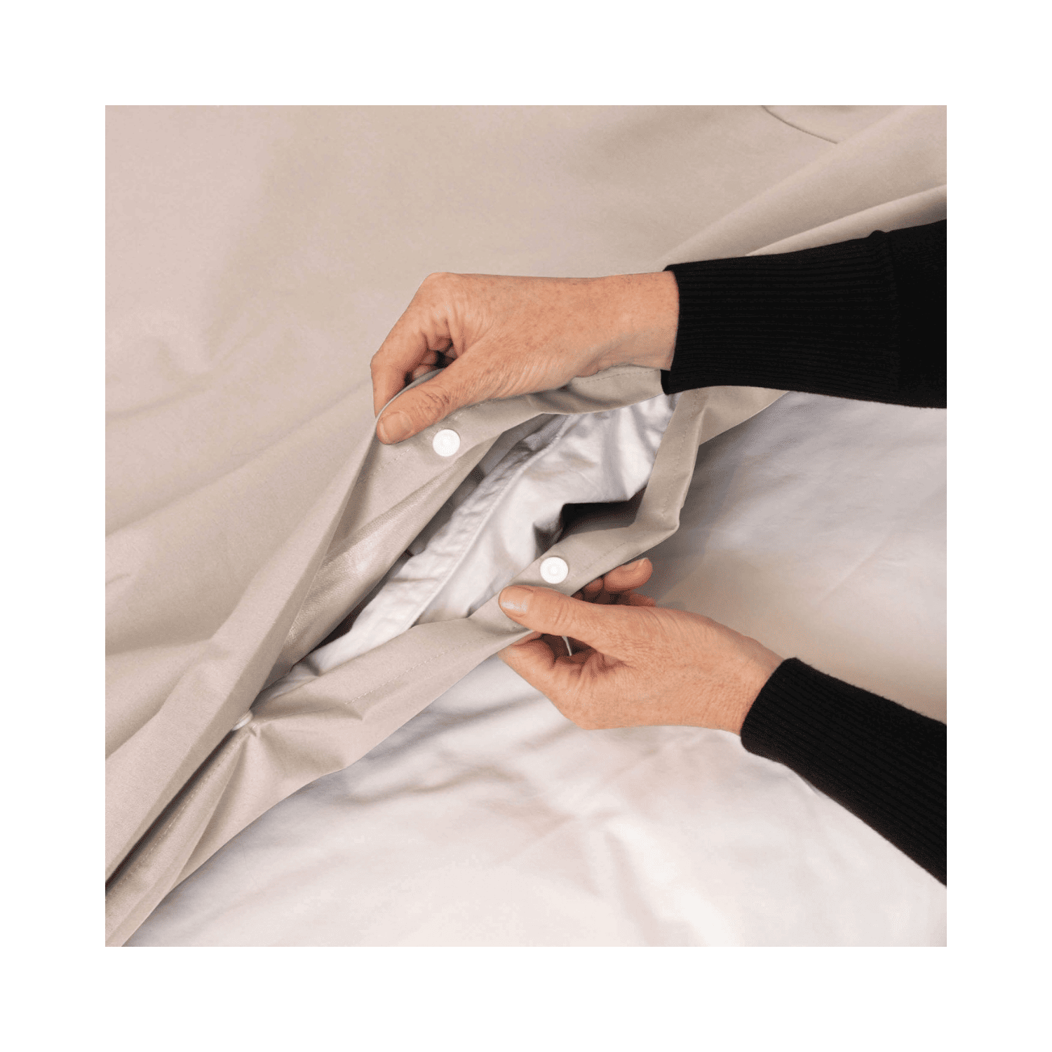 Conni Waterproof Quilt Cover - Ivory+_