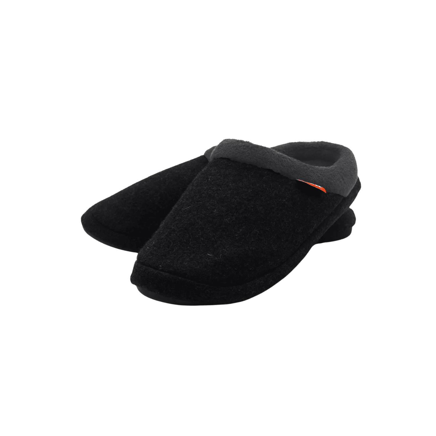 Charcoal Marl Closed + Archline Orthotic Slippers – Slip on+_