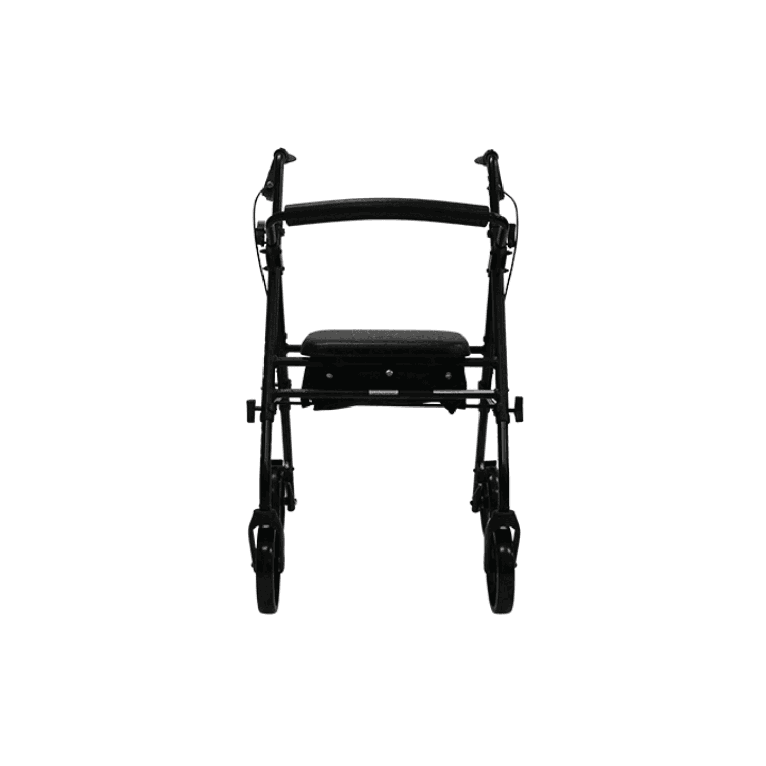 Aspire Flex Adjustable Seat Walker 6 Inches Wheel_Black